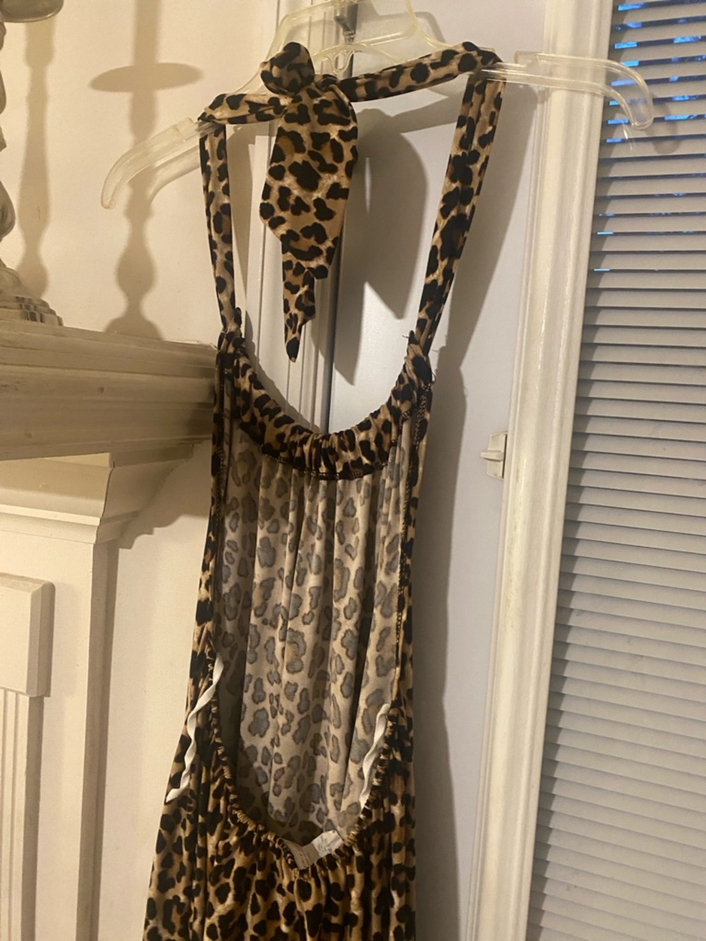 Karen T Design Leopard Print Maxi backless Dress One size $50 - Picture 4 of 6